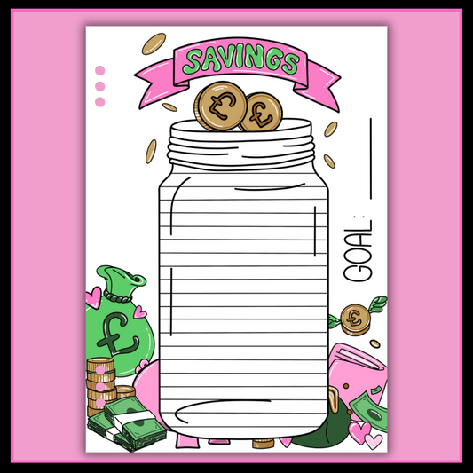 Savings Jar - Single Page
