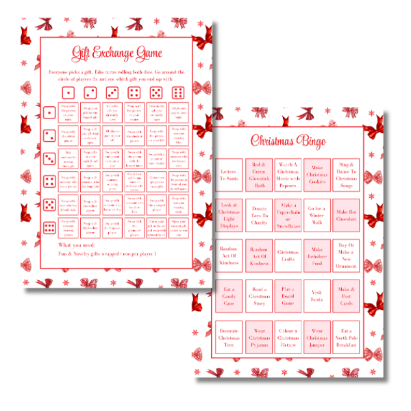 My Everlasting Christmas Planner & Page Insert Bundle 2026 - A4 - Red & Silver Diamond Pen Set