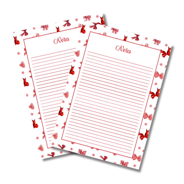 My Everlasting Christmas Planner & Page Insert Bundle 2026 - A4 - Red & Silver Diamond Pen Set