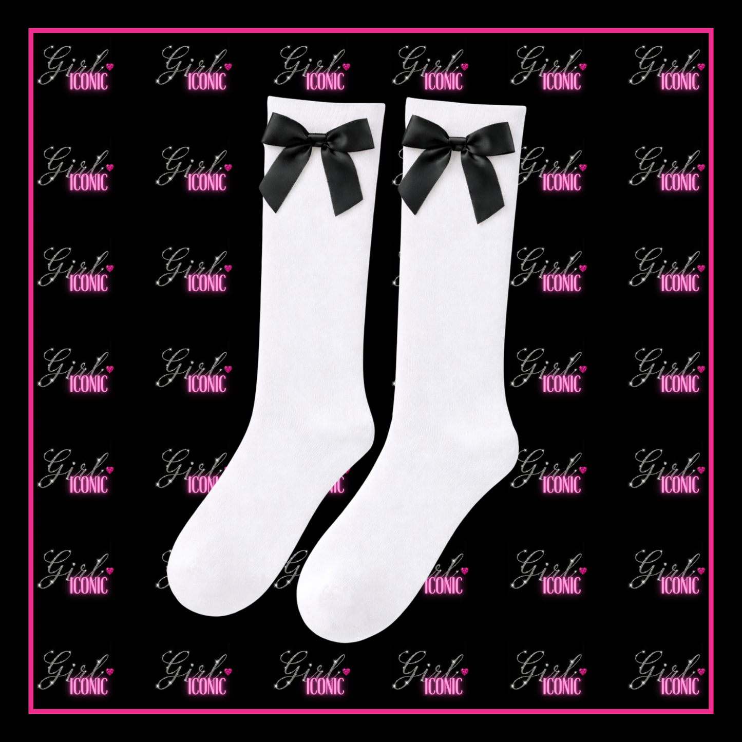 Knee High School Leavers Socks with Bow
