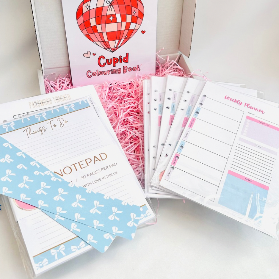 Oops Box #2 - Weekly Planner, Colouring & Notepad Bundle