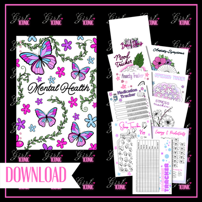 Mental Health Journal Page Set - DIGITAL DOWNLOAD