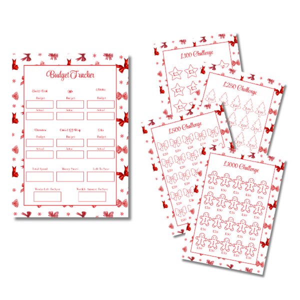 My Everlasting Christmas Planner & Page Insert Bundle 2026 - A4 - Red & Silver Diamond Pen Set