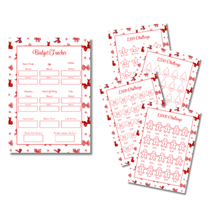 My Everlasting Christmas Planner & Page Insert Bundle 2026 - A4 - Red & Silver Diamond Pen Set