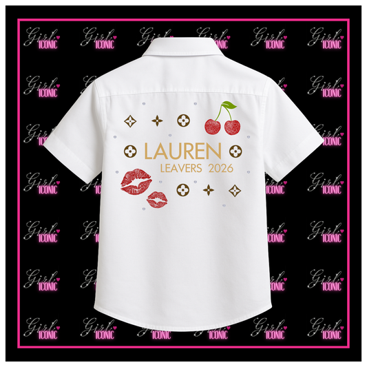 Personalised School Leavers Shirt - Fashion Girly