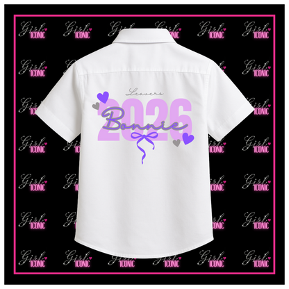 Personalised School Leavers Shirt - Cutie Bows