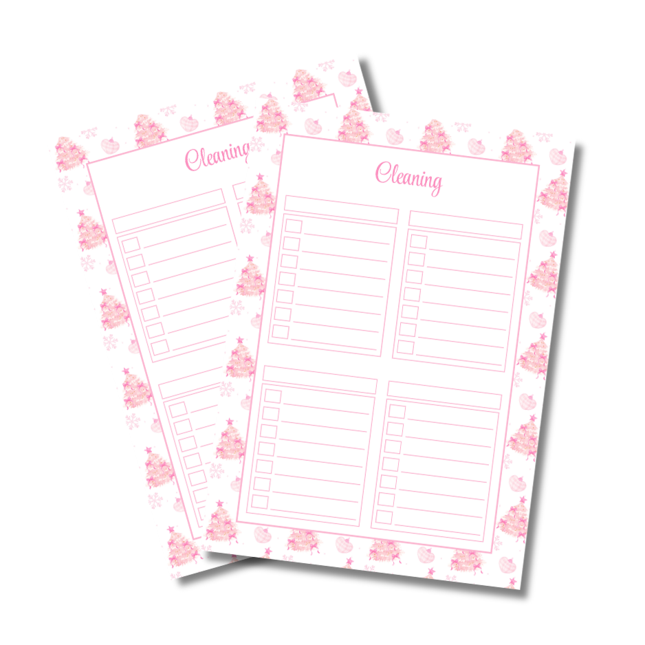 My Everlasting Christmas Planner & Page Insert Bundle 2026 - A4 - Pink & Silver Diamond Pen Set