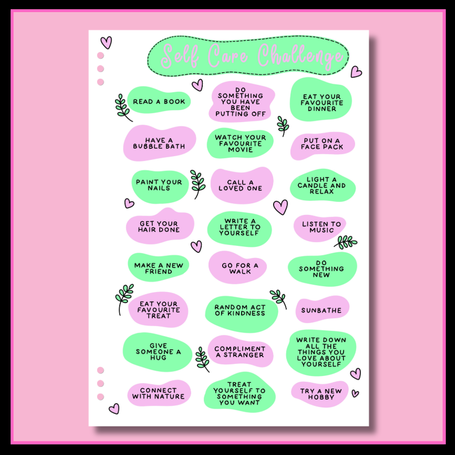 Self Care Challenge - Single Page