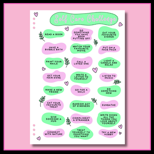 Self Care Challenge - Single Page
