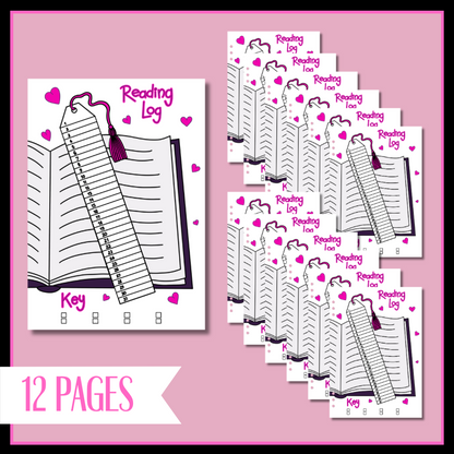 Reading Log - 12 Page Set