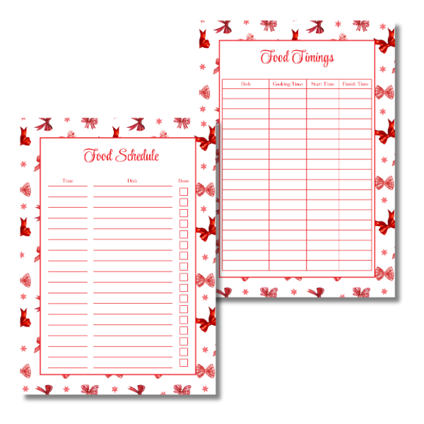 My Everlasting Christmas Planner & Page Insert Bundle 2026 - A4 - Red & Silver Diamond Pen Set