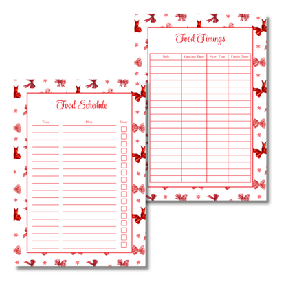 My Everlasting Christmas Planner & Page Insert Bundle 2026 - A4 - Red & Silver Diamond Pen Set