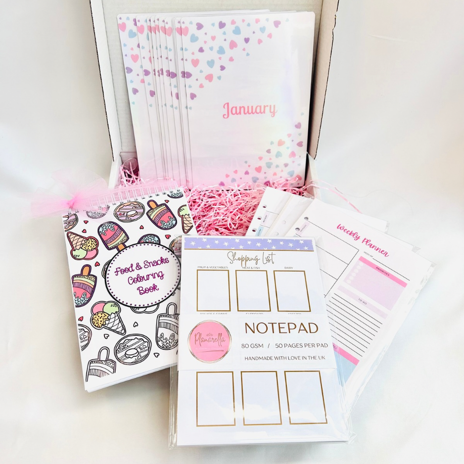 Oops Box #4 - Monthly Planner, Shopping List & Colouring Bundle