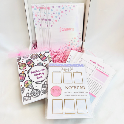 Oops Box #4 - Monthly Planner, Shopping List & Colouring Bundle