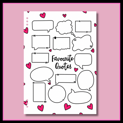 Books & Reading Journal Page Set - Full Bundle