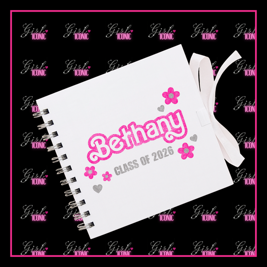 Personalised School Leavers Memory Scrap Book - Baby Doll