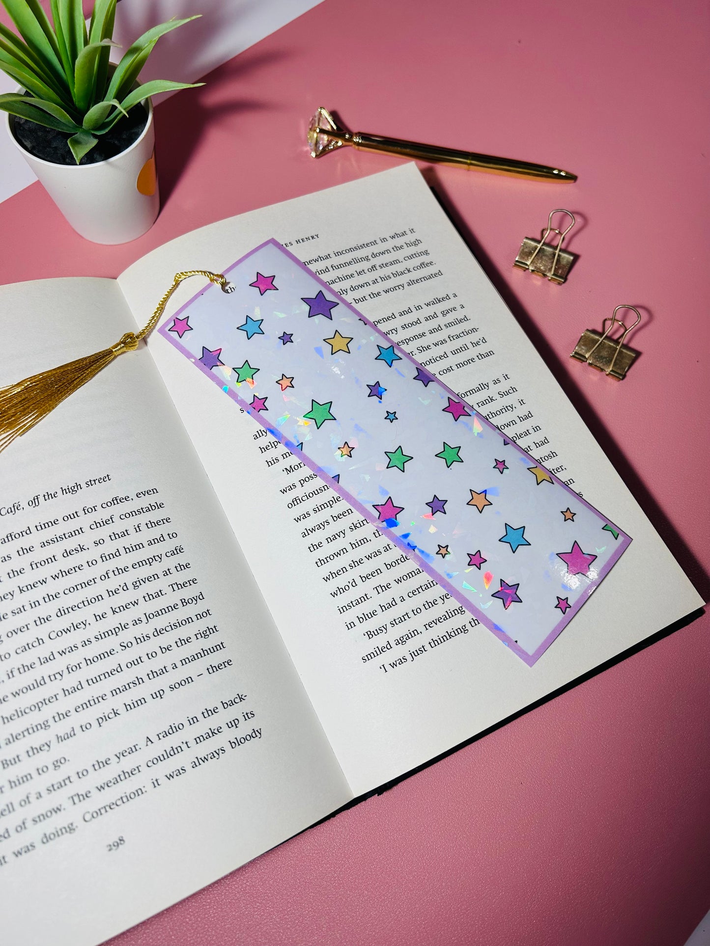 Kids Unicorn Star Chunky Bookmark