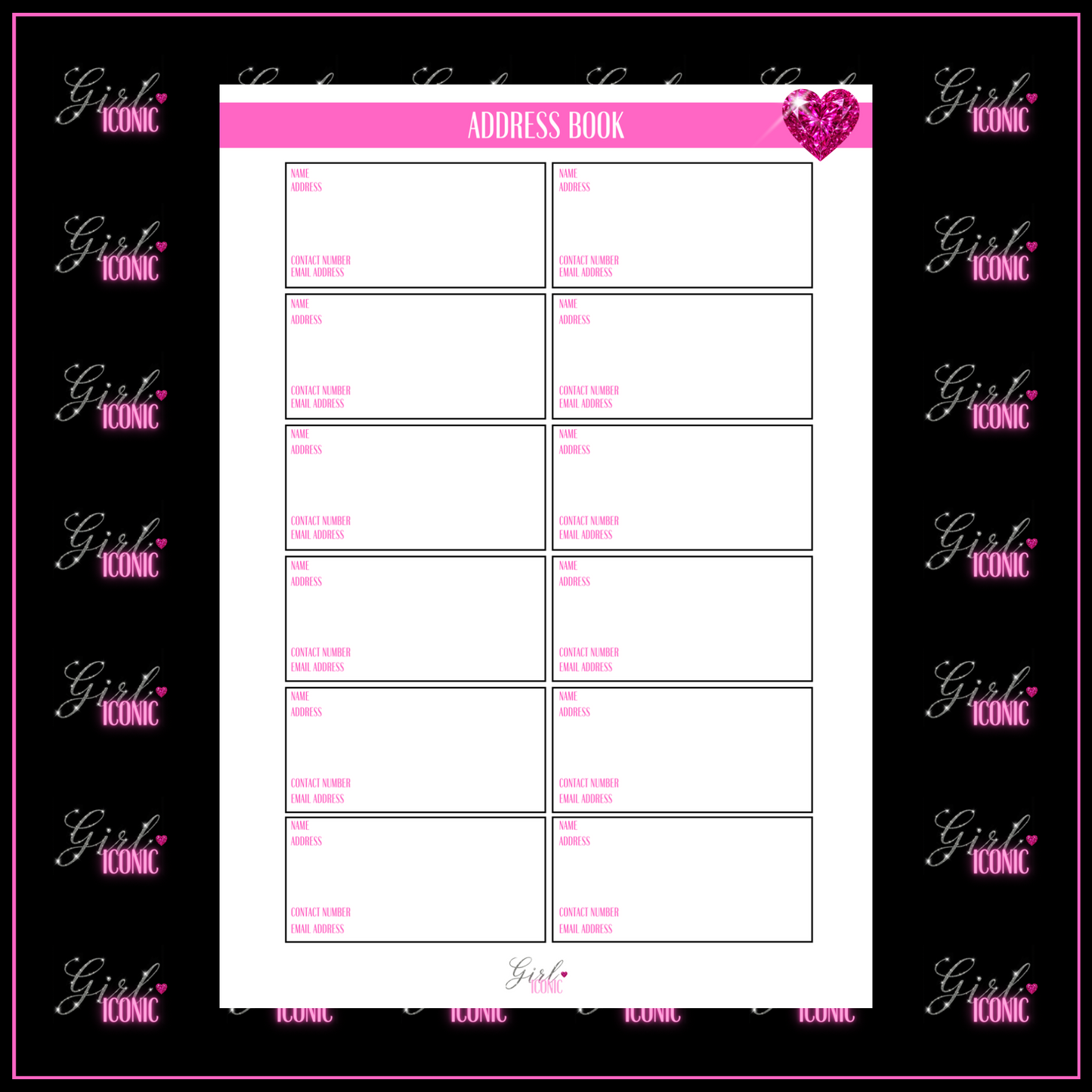 Address Book - Single Page