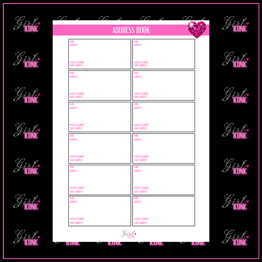 Address Book - Single Page