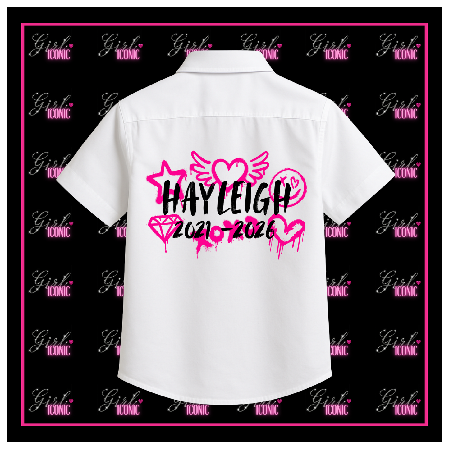 Personalised School Leavers Shirt - Rebel Rock