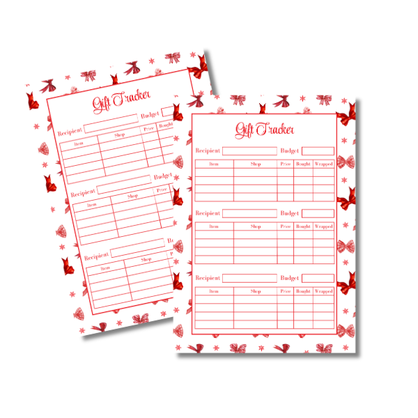 My Everlasting Christmas Planner & Page Insert Bundle 2026 - A4 - Red & Silver Diamond Pen Set