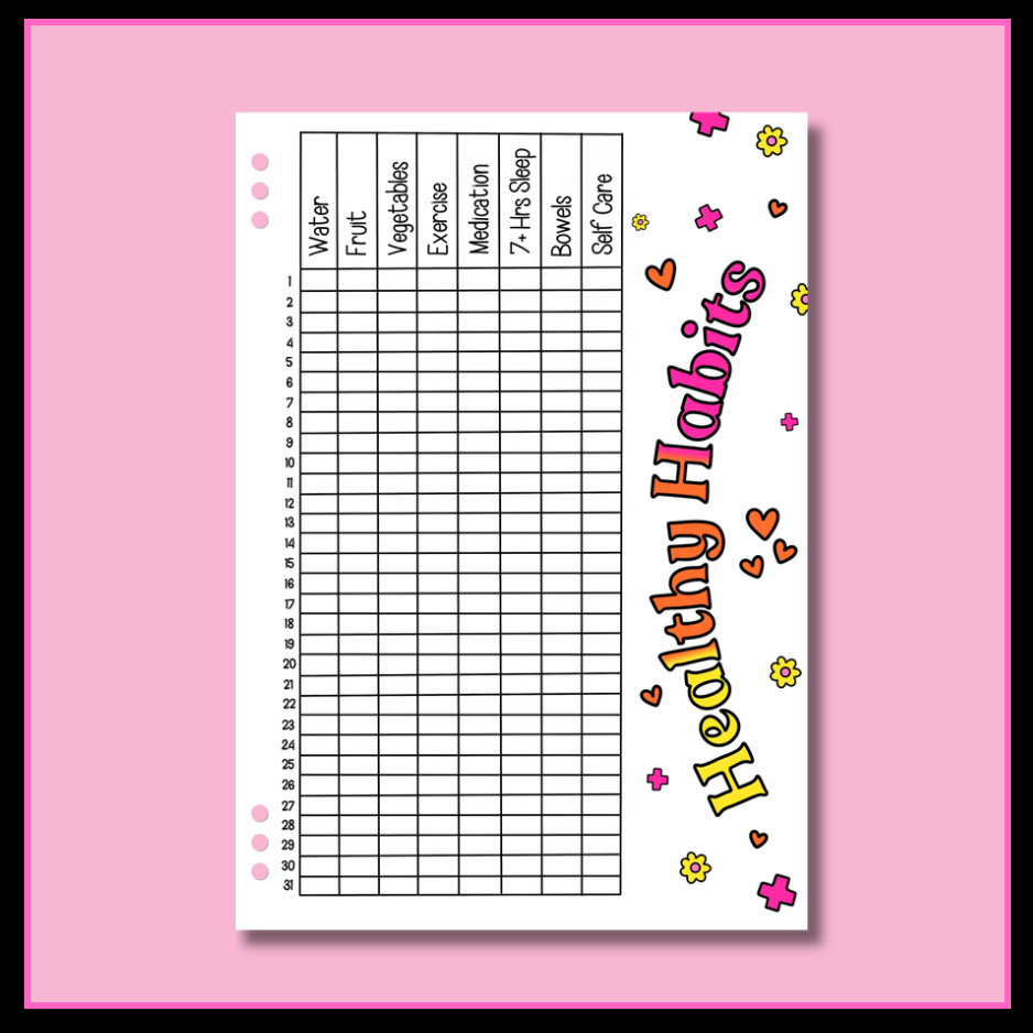 Health & Wellness Journal Page Set - Full Bundle