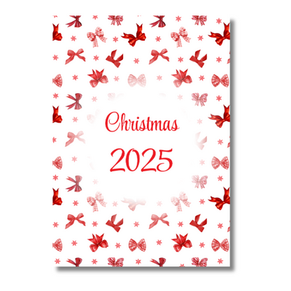My Everlasting Christmas Planner & Page Insert Bundle 2026 - A4 - Red & Silver Diamond Pen Set