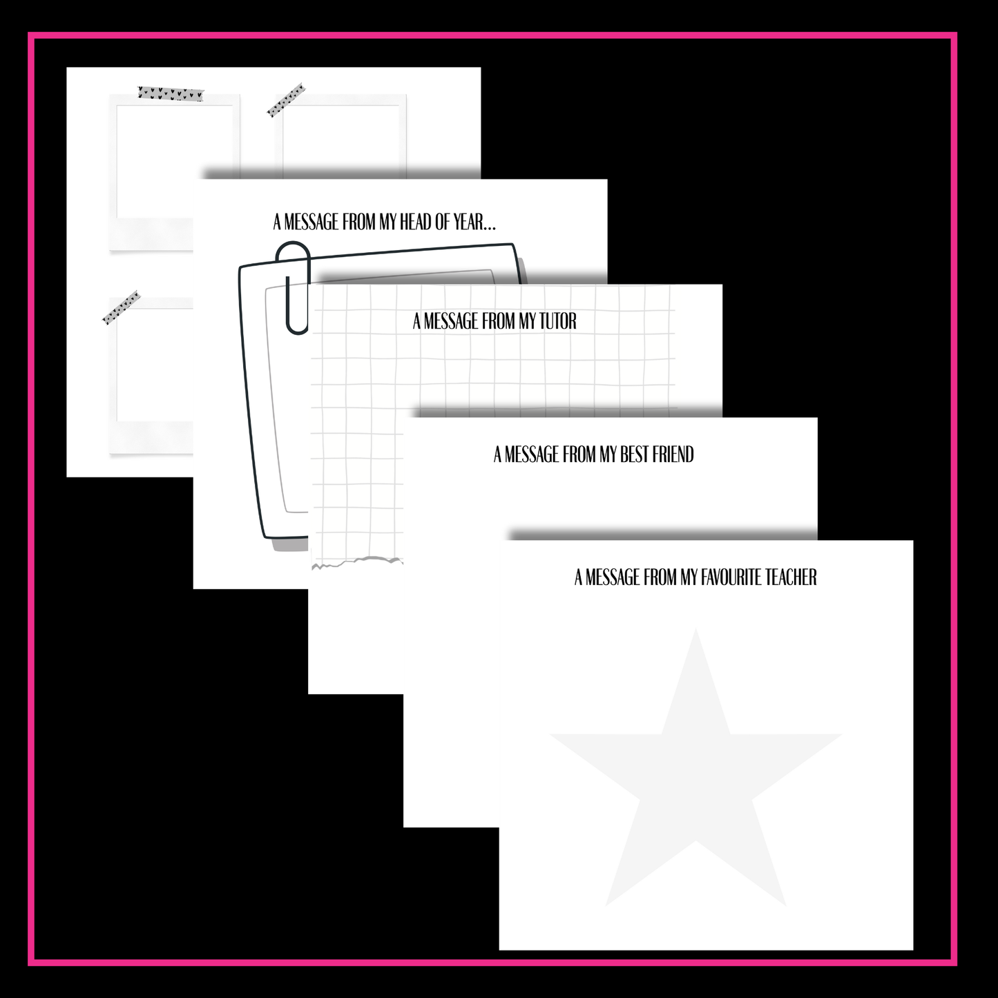 School Leavers Memory Scrap Book - Sweet Sparkle