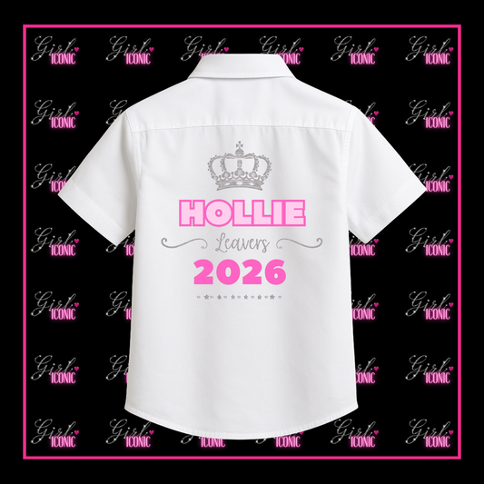 Personalised School Leavers Shirt - Pretty Royal
