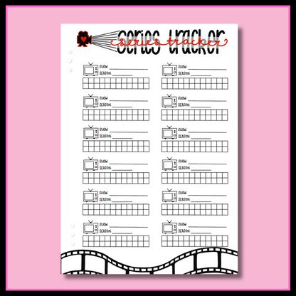 Movies & Tv Journal Page Bundle - DIGITAL DOWNLOAD