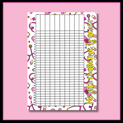 Blank Health Challenge - Double Page