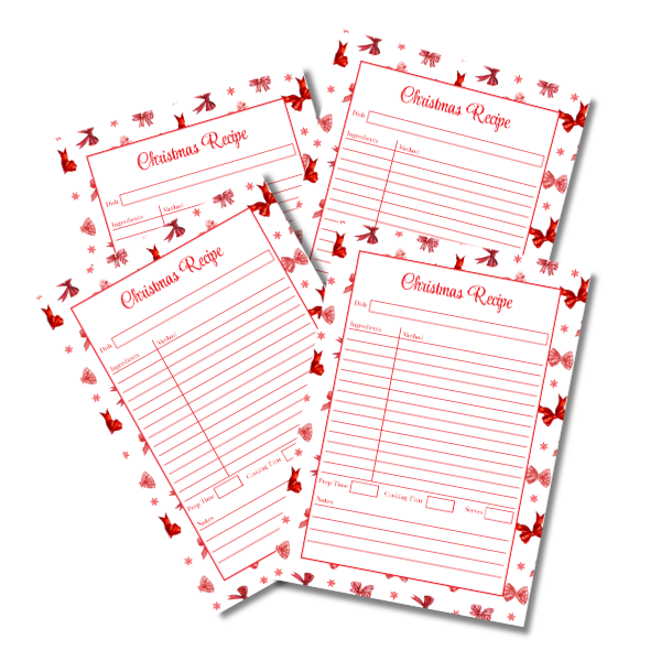 My Everlasting Christmas Planner & Page Insert Bundle 2026 - A4 - Red & Silver Diamond Pen Set