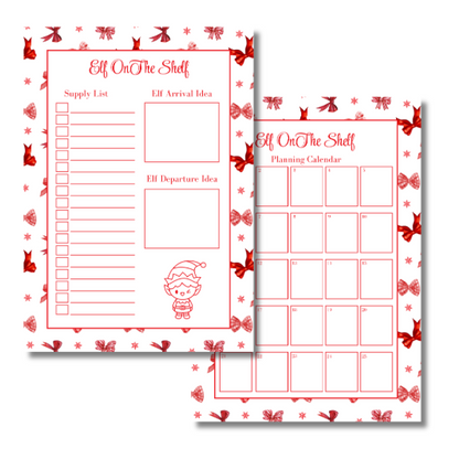 My Everlasting Christmas Planner & Page Insert Bundle 2026 - A4 - Red & Silver Diamond Pen Set