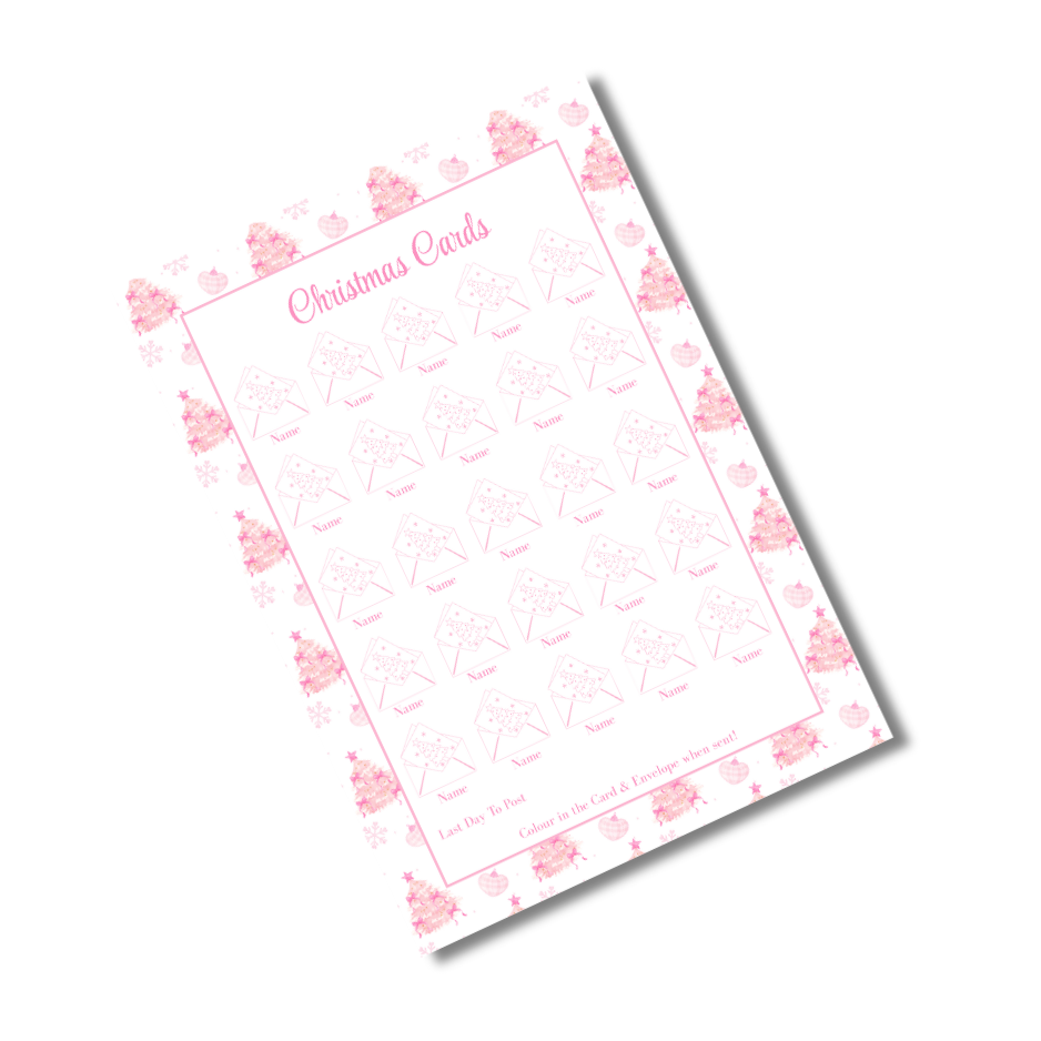 My Everlasting Christmas Planner & Page Insert Bundle 2026 - A4 - Pink & Silver Diamond Pen Set