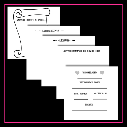 School Leavers Memory Scrap Book - Sweet Sparkle