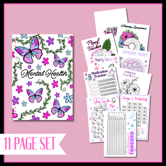 Mental Health Journal Page Set- Full Bundle