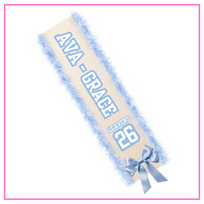 LED Light Up Personalised School Leavers Sash - Cheerleader
