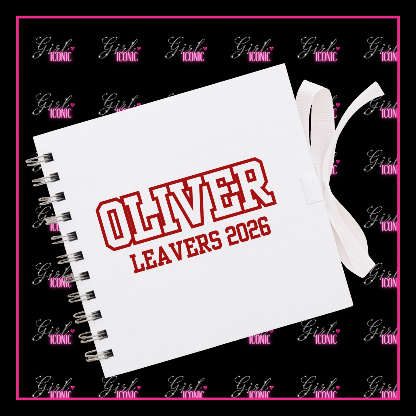 Personalised School Leavers Memory Scrap Book - Star Striker