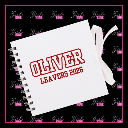 Personalised School Leavers Memory Scrap Book - Star Striker