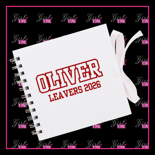 Personalised School Leavers Memory Scrap Book - Star Striker
