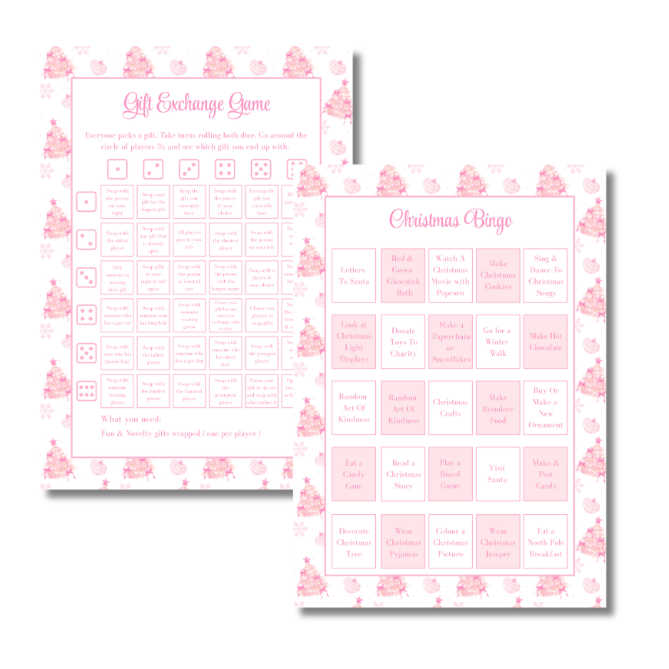 My Everlasting Christmas Planner & Page Insert Bundle 2026 - A4 - Pink & Silver Diamond Pen Set