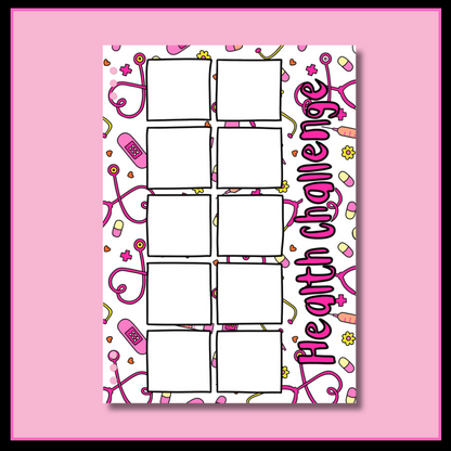 Blank Health Challenge - Double Page