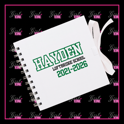 Personalised School Leavers Memory Scrap Book - Sports Captain