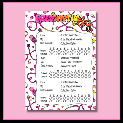 Health & Wellness Journal Page Set - Full Bundle