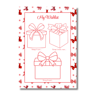 My Everlasting Christmas Planner & Page Insert Bundle 2026 - A4 - Red & Silver Diamond Pen Set