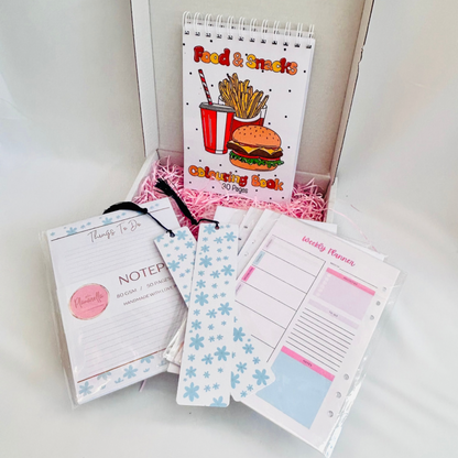 Oops Box #9 - Weekly Planner, Colouring & Notepad Set