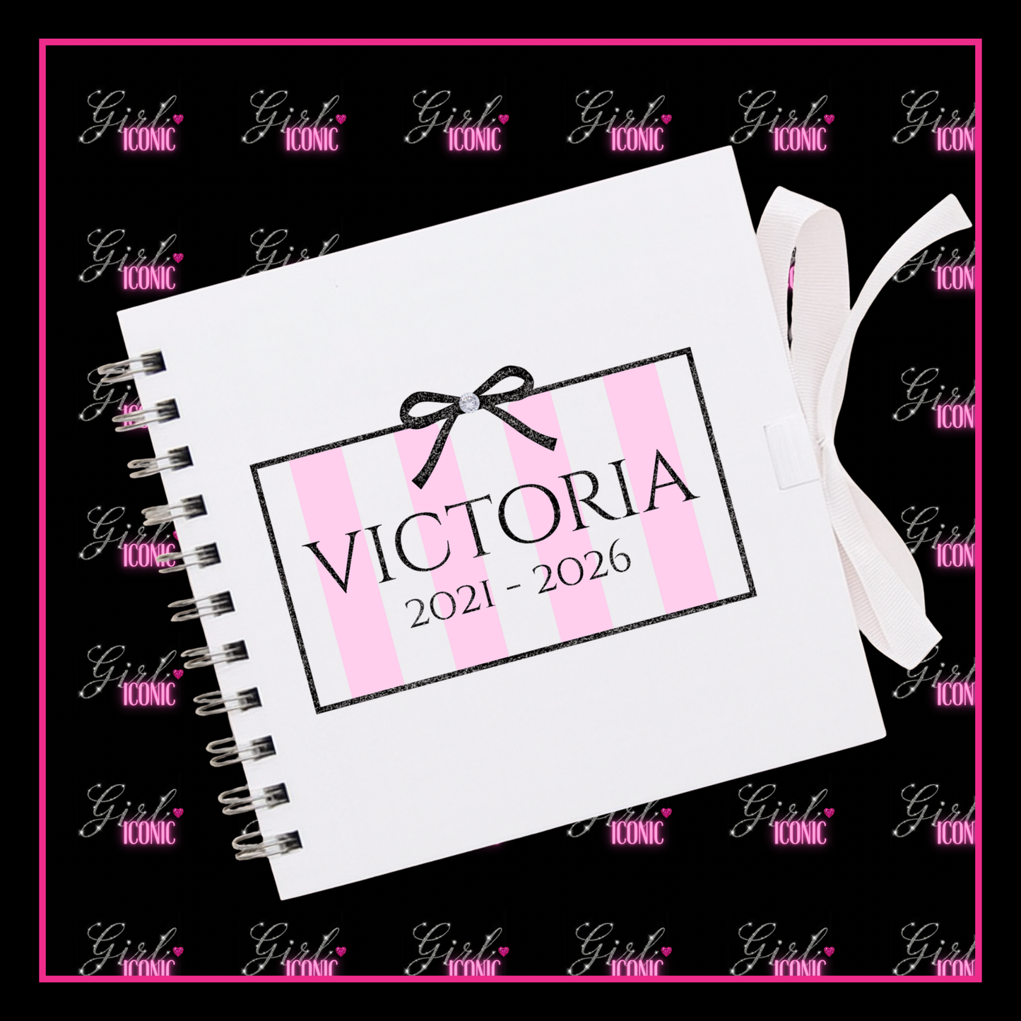 Personalised School Leavers Memory Scrap Book - Fashion Secret