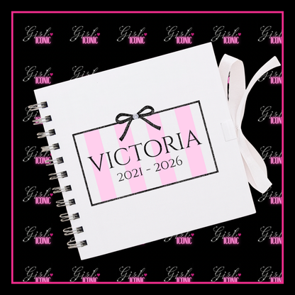 Personalised School Leavers Memory Scrap Book - Fashion Secret