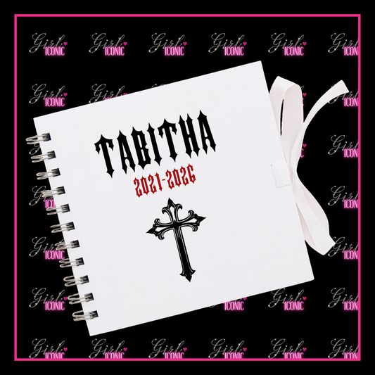 Personalised School Leavers Memory Scrap Book - Gorgeous Gothic