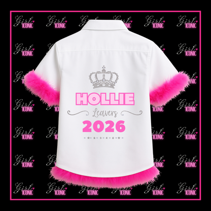 Personalised School Leavers Shirt - Pretty Royal